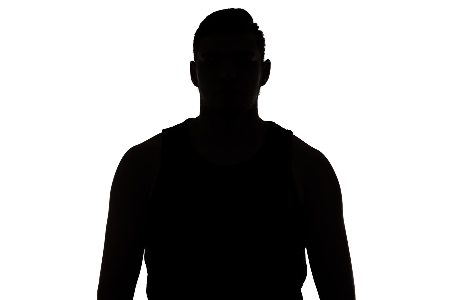 Image of young man's silhouette